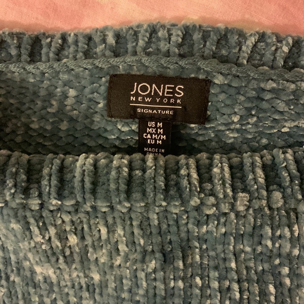 blue velvet sweater - Picture 4 of 6